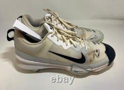 Brewers TOBIAS MYERS Signed 2024 Pair of Game Used Nike Cleats #6 AUTO JSA