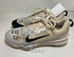 Brewers TOBIAS MYERS Signed 2024 Pair of Game Used Nike Cleats #6 AUTO JSA