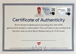 Bryce Harper Twice Signed Game Issued Phillies Under Armor Cleats Fanatics