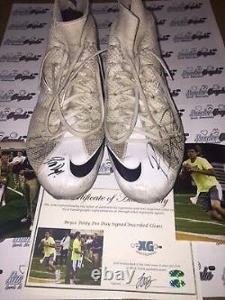 Bryce Petty Pro Day Game Event Used Signed Football Cleats Shoes-beckett Bas Coa