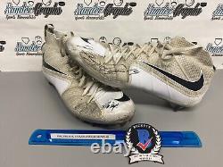 Bryce Petty Pro Day Game Event Used Signed Football Cleats Shoes-beckett Bas Coa