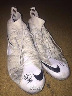 Bryce Petty Pro Day Game Event Used Signed Football Cleats Shoes-beckett Bas Coa