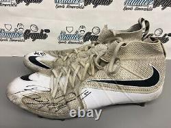 Bryce Petty Pro Day Game Event Used Signed Football Cleats Shoes-beckett Bas Coa