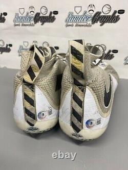 Bryce Petty Pro Day Game Event Used Signed Football Cleats Shoes-beckett Bas Coa