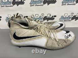 Bryce Petty Pro Day Game Event Used Signed Football Cleats Shoes-beckett Bas Coa