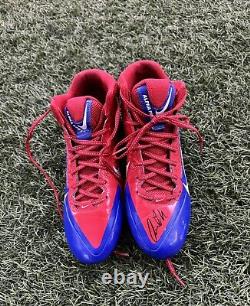 Buffalo Bills Kiko Alonso Game Used Signed Cleats & 4x6 Picture Of Style Match