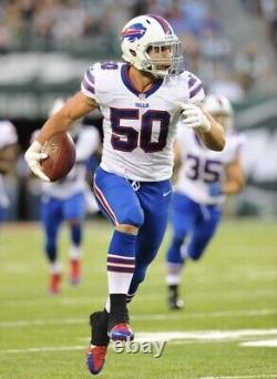 Buffalo Bills Kiko Alonso Game Used Signed Cleats & 4x6 Picture Of Style Match