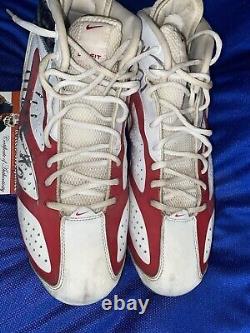 Buffalo bills Autographed Signed Game Used Cleats Directly From Willis McGahee