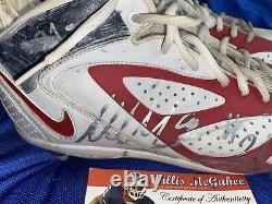 Buffalo bills Autographed Signed Game Used Cleats Directly From Willis McGahee