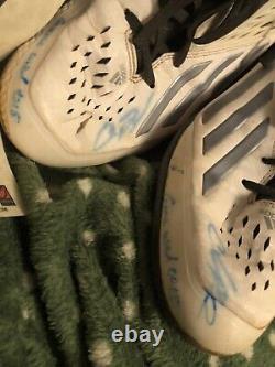 CHAD PINDER Signed Game Used CLEATS Onyx Authenticated Auto Autograph Shoes