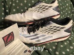 CHAD PINDER Signed Game Used CLEATS Onyx Authenticated Auto Autograph Shoes