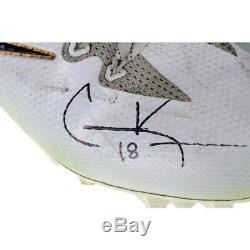 COOPER KUPP Dual Autographed Los Angeles Rams Game Used 2017-18 Cleats FANATICS