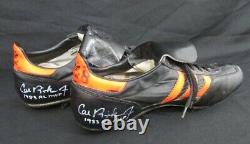 Cal Ripken Jr Orioles Signed Pair of Worn Heavy Use Cleats. GAME USED. 127316