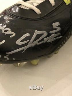 Calvin Ridley Authentic Signed Game Used 2015 Cotton Bowl Cleats Alabama JSA LOA