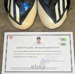 Carlos Correa 2017 Game Used Autographed Signed Adidas Baseball Cleats Fanatics