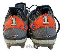 Carlos Correa 2018 Game Worn Used Cleats Home Run #12 MLB Authentic JD454304