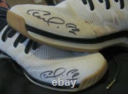 Carlos Correa Game Used Autographed Signed (Astros) Adidas Custom Turf Shoes COA