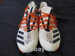 Carlos Correa Game Used Worn Autographed Signed Adidas Custom Cleats COA