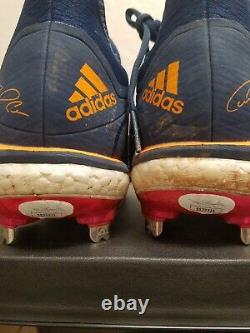 Carlos Correa Game Used Worn Autographed Signed Adidas Custom Cleats Jsa COA