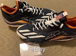 Carlos Correa Signed Auto Game Used 2017 All Star Cleats! Fanatics And MLB Auth