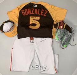 Carlos Gonzalez Colorado Rockies Home Run Derby Game Used Jersey Pants/Cleats