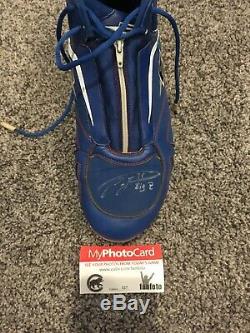 Carlos Zambrano Cubs game used autograhed cleats / shoes