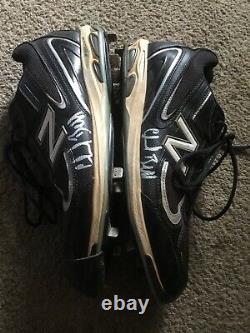 Chad Bell Game Used Auto Cleats Rangers Braves Hanwha Eagles