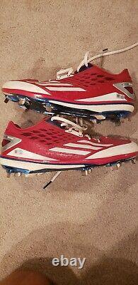 Chase Utley Game Used Issued Cleats Phillies Dodgers Last Game MLB authenticated
