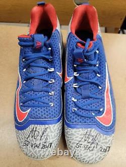 Chicago Cubs ANTHONY RIZZO GAME USED Adidas Cleats 3 Auto withPurchase WithCOA