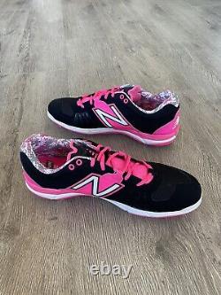 Chicago Cubs Game Issued Mothers Day Breast Cancer Pink New Balance Cleats Sz 13