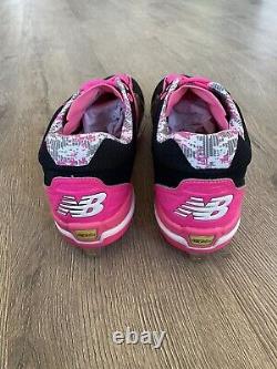 Chicago Cubs Game Issued Mothers Day Breast Cancer Pink New Balance Cleats Sz 13