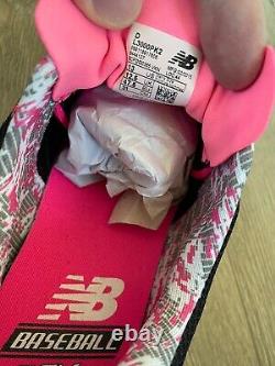 Chicago Cubs Game Issued Mothers Day Breast Cancer Pink New Balance Cleats Sz 13