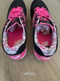 Chicago Cubs Game Issued Mothers Day Breast Cancer Pink New Balance Cleats Sz 13