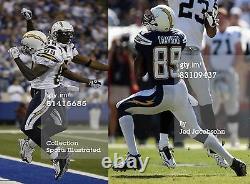 Chris Chambers 2008 Game Used Worn Football Cleats Chargers with Custom Orthotics