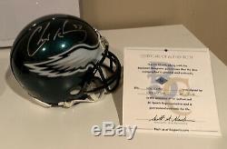 Chris Gocong Philadelphia Eagles Signed GameUsed Cleats, 16x20photo & MiniHelmet