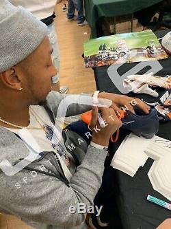 Chris Harris Jr. Autographed signed Game Used Cleat NFL Denver Broncos LOA