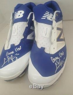 Chris Taylor Dodgers Game Used Cleats 2017 Nlcs Mvp Psa Witness