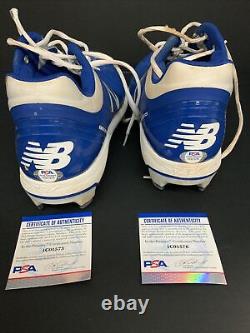 Chris Taylor Dodgers Signed Game Used Cleats Psa Witness Coa 1c01573/76