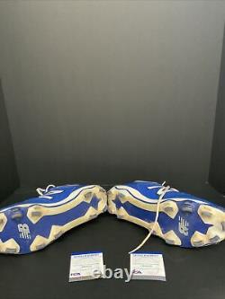 Chris Taylor Dodgers Signed Game Used Cleats Psa Witness Coa 1c01573/76