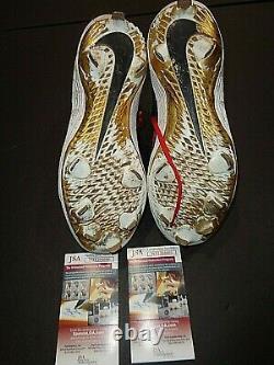 Christian Vazquez Boston Red Sox Autographed GAME USED CLEATS 2020 coa-JSA