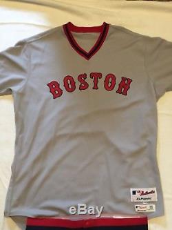 Christian Vazquez Game Used Worn Full Uniform Jersey Cleats Red Sox Autograph