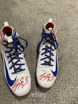 Cincinnati Reds Eugenio Suarez, Game Used Cleats, Mariners Diamondbacks, July 4