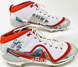 Cinncinatti Reds Joey Votto Signed Game Used All Star Game Cleats Beckett BAS