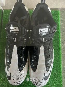 Clay Matthews Game Used Packers Signed Cleats 9/19/10