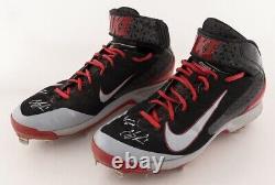 Cody Ross Game Used Nike Cleats Autographed & Inscribed Beckett BAS Holo
