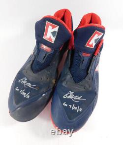 Corey Kluber Game-Worn and Signed Cleats Cleveland Indians @ Tigers 7-29-2018