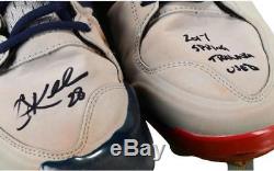 Corey Kluber Indians Autographed 2017 Game-Used Cleats with Insc Fanatics