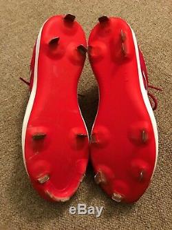 Corey Kluber MLB Holo Game Used Cleats Complete Game Shutout Win 2018 Indians