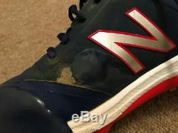 Corey Kluber MLB Holo Game Used Cleats Win 2018 Cleveland Indians