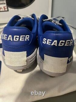 Corey Seager Game Used Signed World Series Games 3, 4, 5 Nike Cleats WS MVP